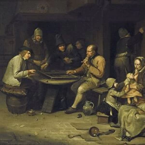 Ann Inn Backgammon Players Interior tavern tramp players