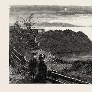 The Ark at Tier Moorings in Granton Quarry, Near Edinburgh, Engraving 1884, Uk, Britain
