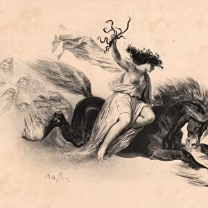 Auguste Raffet (French, 1804 - 1860). Affiche pour la Nemesis de Auguste- Marsielle