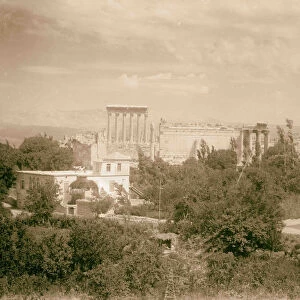 Baalbek General view Palmyra Hotel 1936 Lebanon