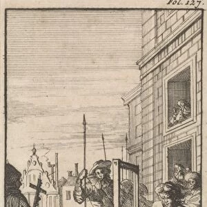 Beheading of Masaniello, 1647, Caspar Luyken, Boudewijn van der Aa, 1699