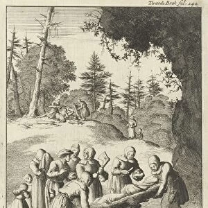Burial Ceremony at the Laplanders, Jan Luyken, 1682