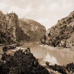 Canyon of Eagle River, west entrance, Colorado, Jackson, William Henry, 1843-1942