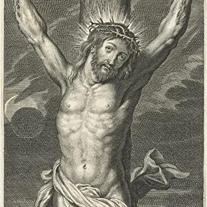 Christ on the cross and eclipse, Schelte Adamsz. Bolswert, Peter Paul Rubens, c. 1596 - c