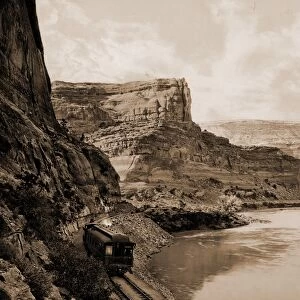 Citadel Walls, Canyon of the Grand, Utah, Jackson, William Henry, 1843-1942, Canyons