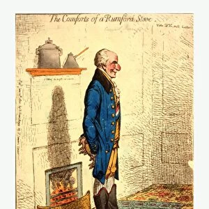 The comforts of a Rumford stove Vide Dr. G-rn-ts lectures /, Gillray, James, 1756-1815