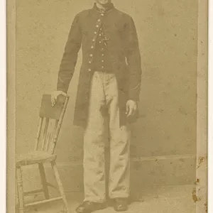 Confederate soldier standing Samuel A Cooley
