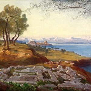 Corfu from Ascension signed, Edward Lear, 1812-1888, British