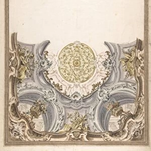 Design Painted Ceiling 1716-81 Drawings Attributed to Giovanni Antonio Torricelli