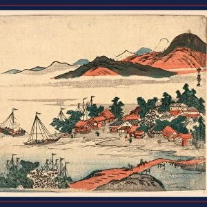 Enpo no kihan, Returning sails from distant shores. SekkyAc, Sawa, active 1790-1818