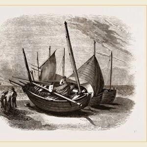 Fishing-boats at Hastings, UK