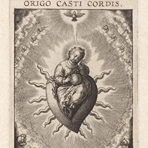 The heart Morality, Hieronymus Wierix, 1563 - before 1619
