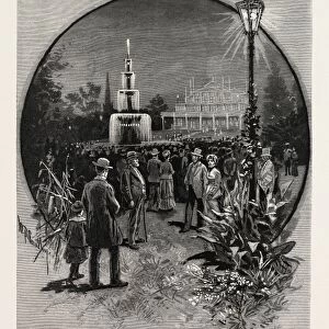 Horticultural Gardens, Toronto and Vicinity, Canada, Nineteenth Century Engraving