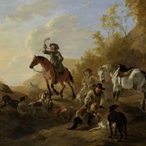 Hunters Resting, Dirk Stoop, c. 1650 - c. 1655