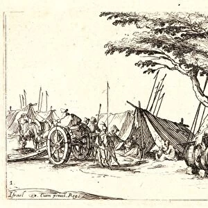 Jacques Callot (French, 1592 - 1635). The Encampment (Le Campement), 1636