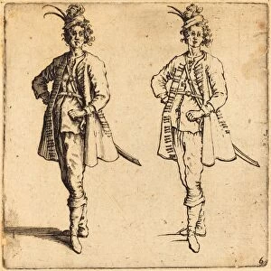 Jacques Callot (French, 1592 - 1635), Officer, Front View, 1617 and 1621, etching