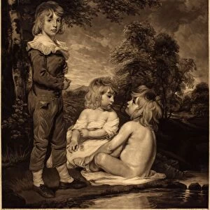 James Ward after John Hoppner (British, 1769 - 1859), Children Bathing (The Hoppner