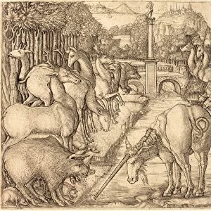 Jean Duvet, French (1485-c. 1570), The Unicorn Purifies the Water with Its Horn