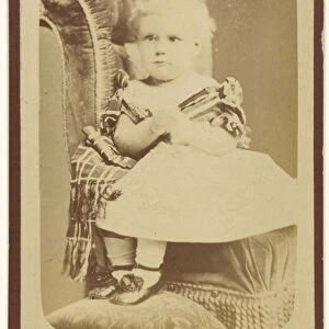little girl seated John Hawke British active 1870s