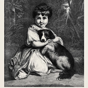 love Me, Love my Dog (Miss Bowles), by Sir Joshua Reynold
