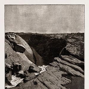 Lulu Falls and Chasm, South Africa, 1886