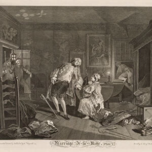 Marriage a la Mode Death Earl 1745 William Hogarth