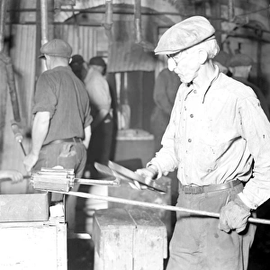 Millville, New Jersey - Glass bottles. [Man at work. ], 1936, Lewis Hine, 1874 - 1940