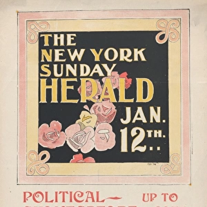 New York Sunday Herald January 12th n. d Lithograph
