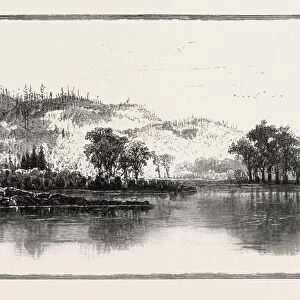 North Shore of the Ottawa, Canada, Nineteenth Century Engraving