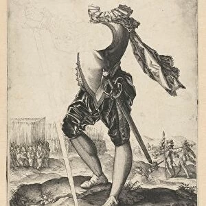 officer in the army, Hendrick Goltzius, 1585-1589