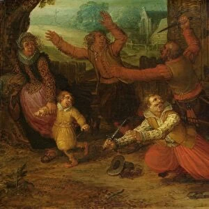 Peasants Joy (The Expulsion), workshop of David Vinckboons, after c. 1619