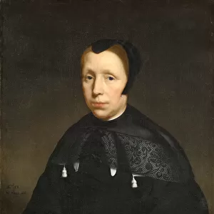 Portrait widow 1667 oil canvas 75 x 59. 3 cm lower left