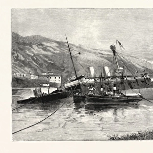 Position of H. M. s. Howe at Ferrol after the First Attempt to Raise Her, a Coruna