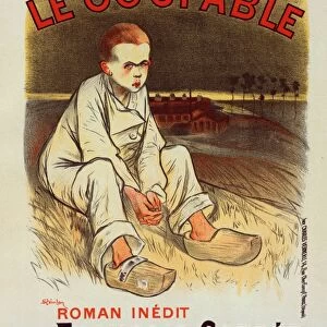 Poster for the book le Coupable, by Francois Coppee, published by le Journal