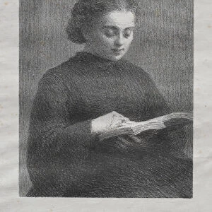 Reading Portrait Artists Sister 1897 Henri Fantin-Latour