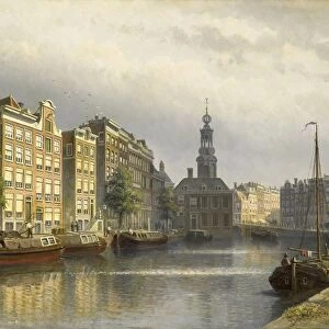 The Singel, Amsterdam The Netherlands, looking towards the Mint