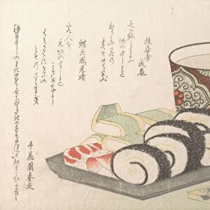 Sushi Vinegared Fish Rice Food Edo period 1615-1868