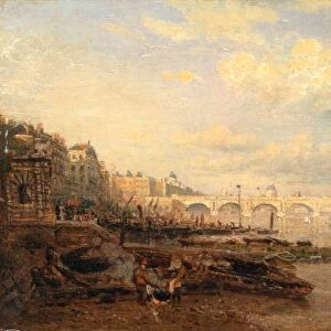 The Thames and Waterloo Bridge from Somerset House, London Frederick Nash, 1782-1856