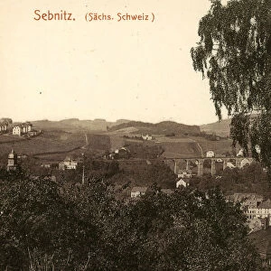 Viadukt Sebnitz Sebnitz 1908 Landkreis Sachsische Schweiz-Osterzgebirge