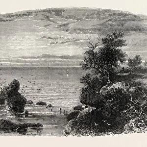 View on the Coast of Massachusetts, United States of America, Us, Usa, 1870S Engraving