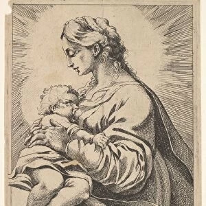 Virgin Child 1555-1619 Etching Sheet 6 3 / 16 x 4 13 / 16
