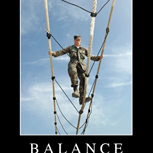 Balance: Inspirational Quote and Motivational Poster