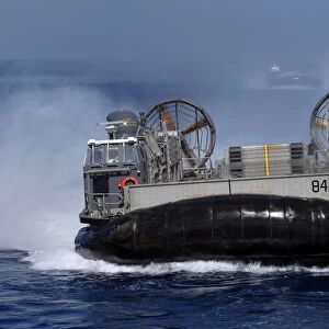 Landing Craft Air Cushion 84 conducts operations in the U