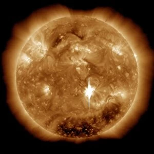 A massive X-class solar flare erupts on the Sun