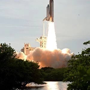 Space Shuttle Endeavour lifts off from its launch pad at Kennedy Space Center, Florida