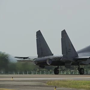 A Sukhoi Su-30MKM of the Royal Malaysian Air Force taking off