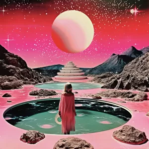 Space Collage Surreal Art