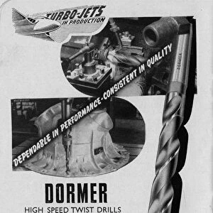 Advertisement for Dormer / The Sheffield Twist Drill and Steel Co. Ltd. Summerfield Street, 1951