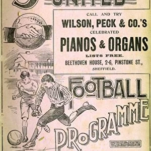 Sheffield United Football Club programme, September 1899