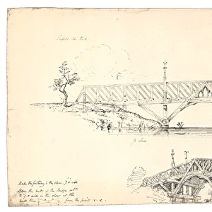 Weston Park, design No. 2 for footbridge, 1874